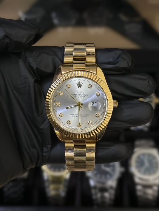 Rolex – Date Just – Golden - Silver/Golden Dial