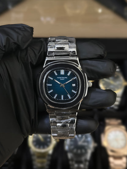 Patek Philippe – Nautilus – Silver - Blue Dial