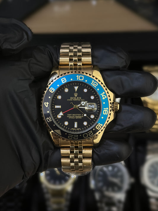 Rolex – GMT – Golden - Black Blue Dial